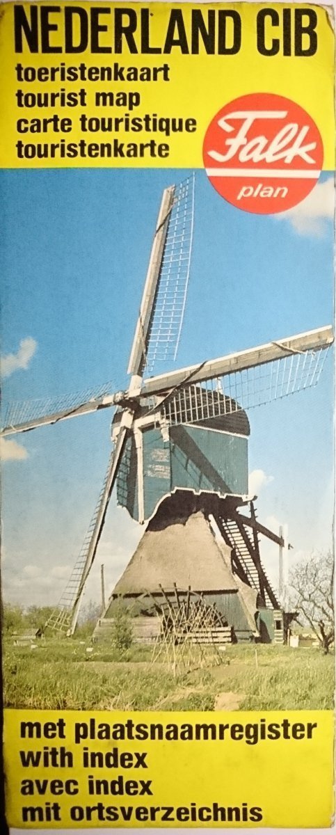 NEDERLAND CIB. TOURIST MAP. FALK PLAN