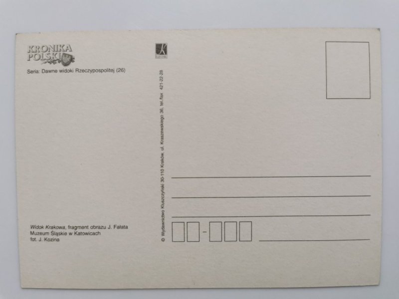 WIDOK KRAKOWA, FRAGMENT OBRAZU J. FAŁATA FOT. KOZINA