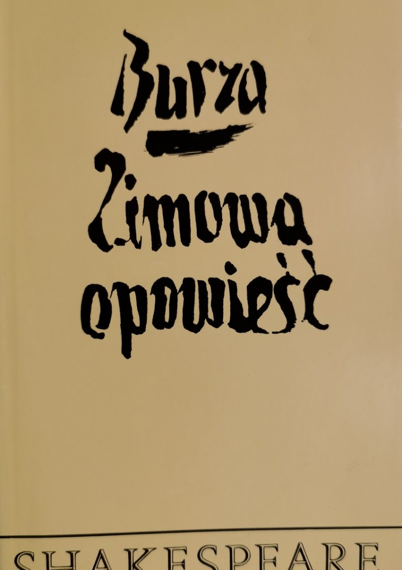 BURZA ZIMOWA OPOWIEŚĆ - Shakespeare