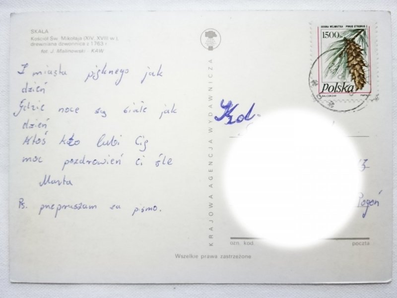 SKAŁA. KOŚCIÓŁ ŚW. MIKOŁAJA, DREWNIANA OKOLICA FOT. MALINOWSKI