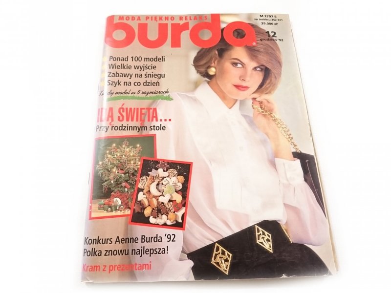 BURDA NR 12 GRUDZIEŃ '92