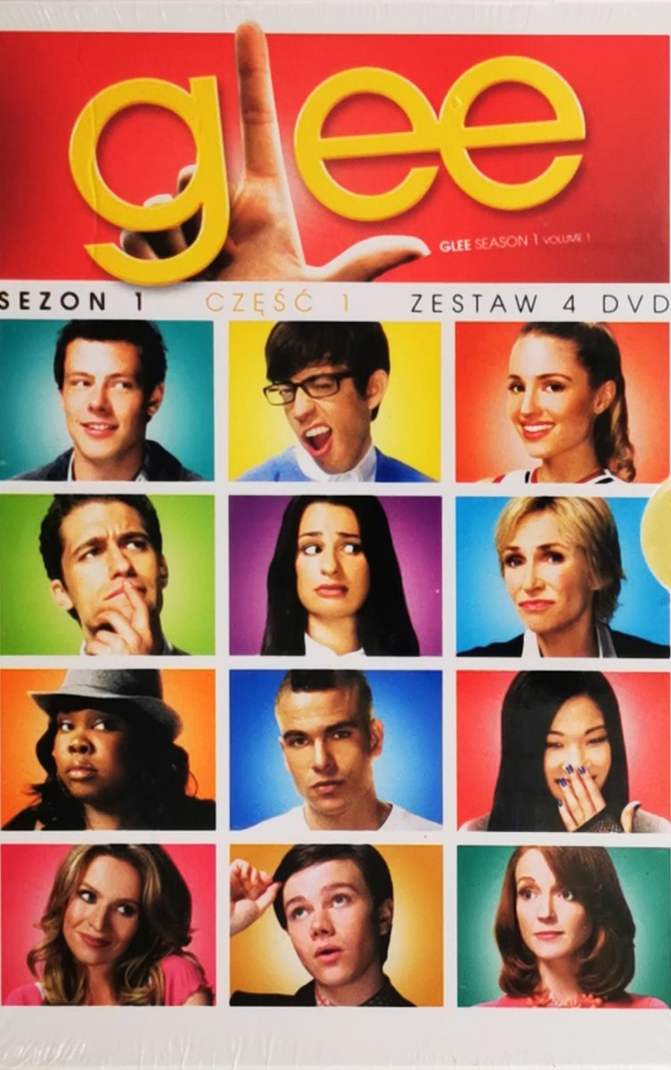 DVD. GLEE SEZON 1 CZĘŚĆ 1 ZESTAW 4 DVD