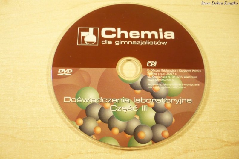 CHEMIA DLA GIMNAZJALISTÓW DVD DOŚWIADCZENIA CZ III