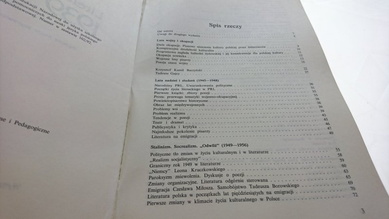 LITERATURA POLSKA 1939-1991 - R. Matuszewski 1995