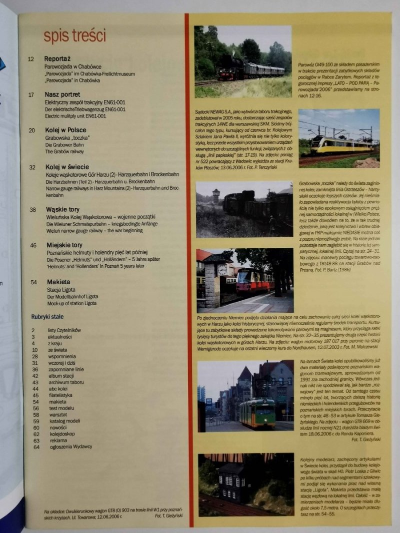Miesięcznik. Świat kolei 09/2006