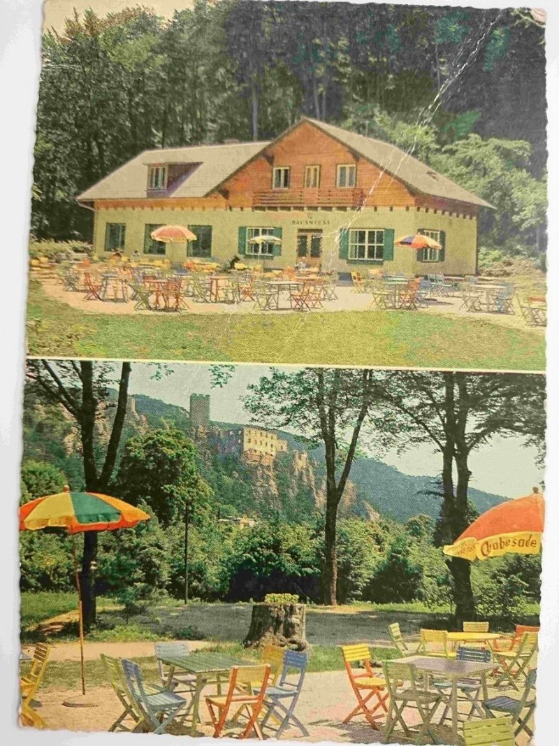 CAFE-RESTAURANT HAUSWIESE MIT BLICK AUF RUINE RAUHENSTEIN