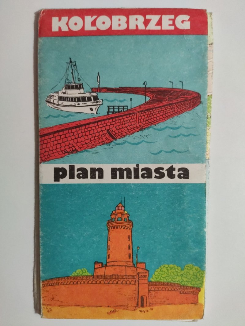 KOŁOBRZEG PLAN MIASTA 1983
