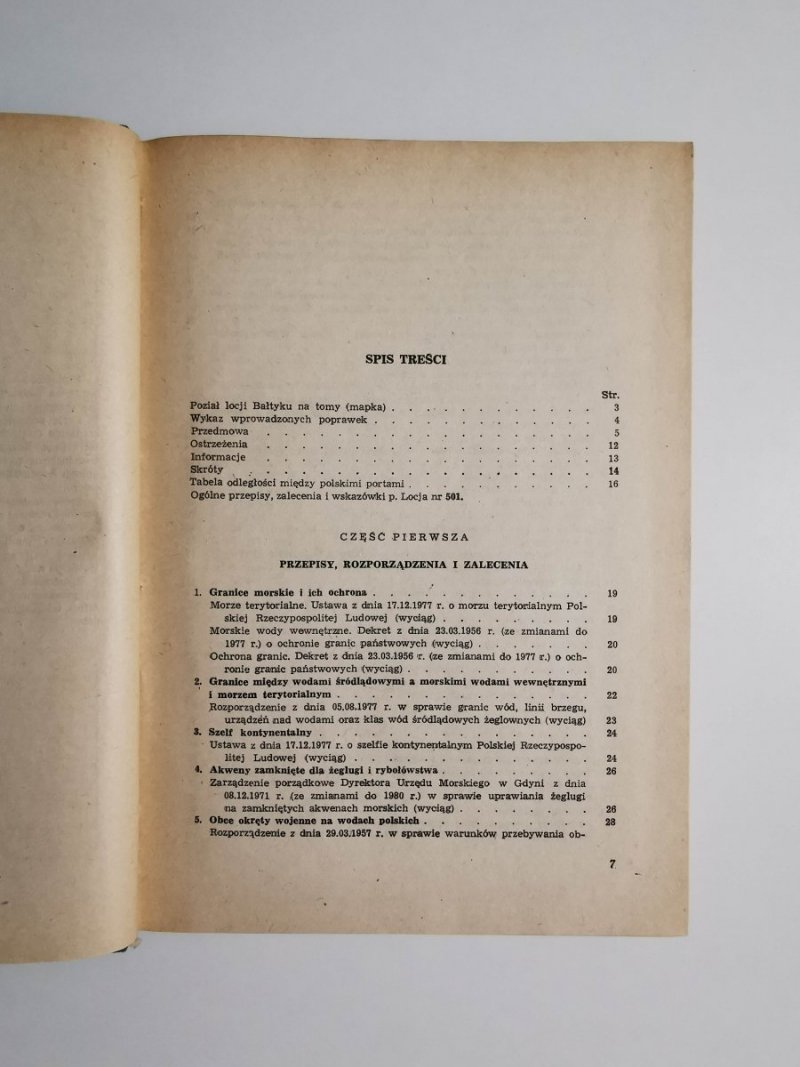 LOCJA BAŁTYKU CZĘŚĆ POŁUDNIOWA WYBRZEŻE POLSKIE 1980