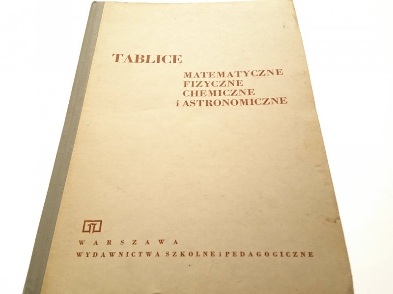 TABLICE MATEMATYCZNE FIZYCZNE CHEMICZNE...1983