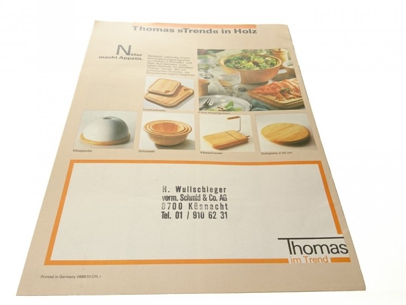 THOMAS AUF DEN TISCH! - KATALOG