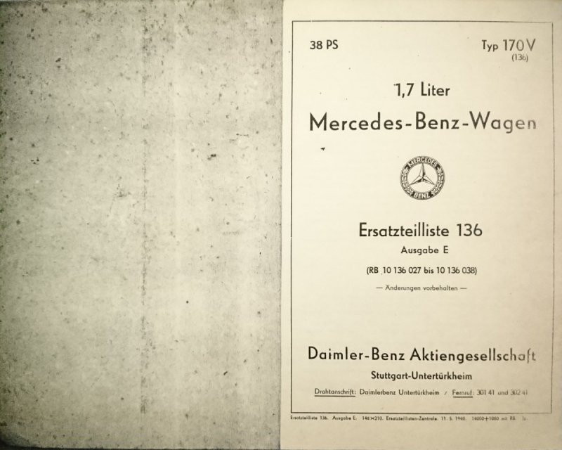 MERCEDES-BENZ TYP-170 V