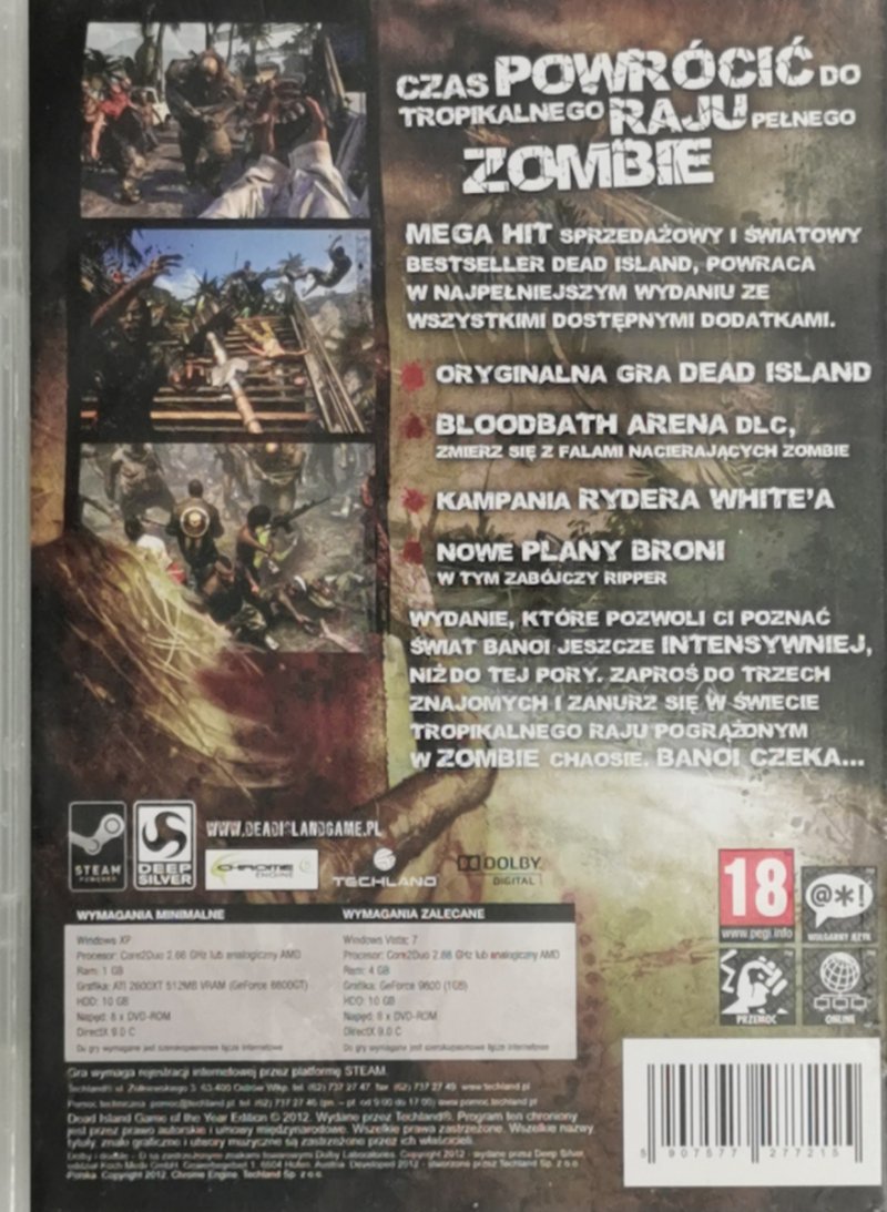 DVD. DEAD ISLAND