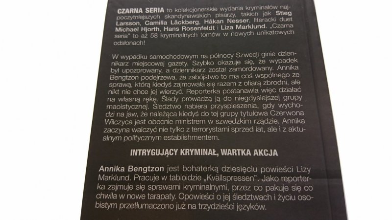 CZERWONA WILCZYCA CZĘŚĆ 1 i 2 - Liza Marklund 2015
