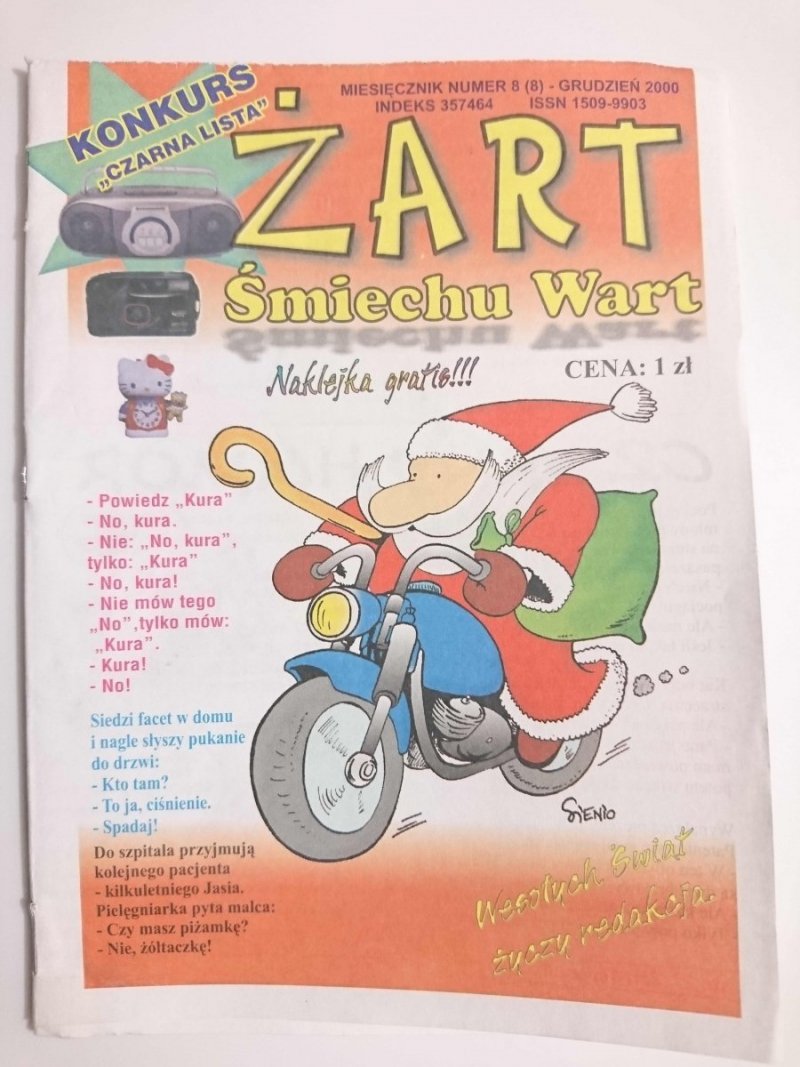 ŻART ŚMIECHU WART Nr. 8 (8) – GRUDZIEŃ 2000