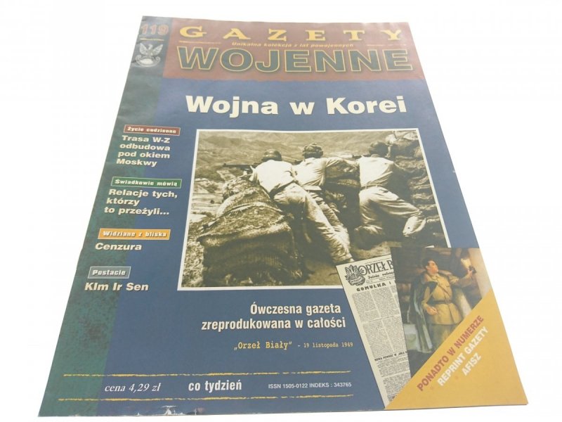 GAZETY WOJENNE NUMER 119 WOJNA W KOREI 1998