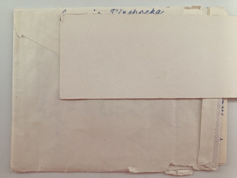 LIST W KOPERCIE ZE ZNACZKIEM