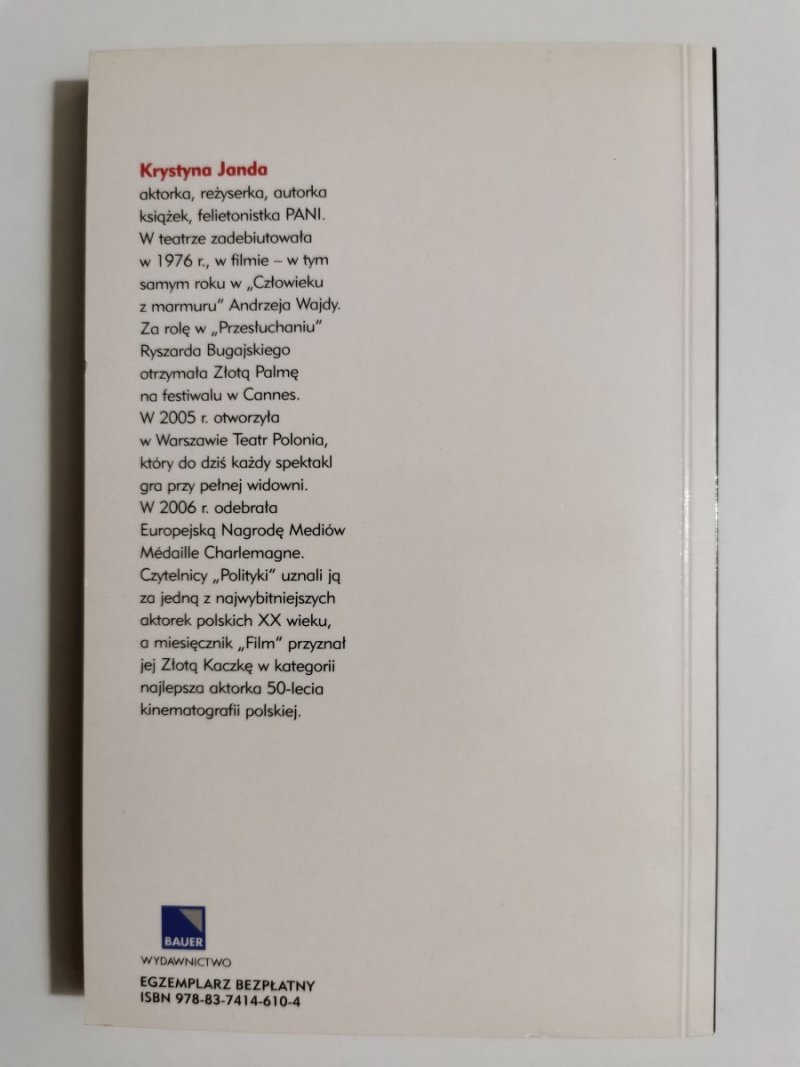 MOJA DROGA B. - Krystyna Janda 2000