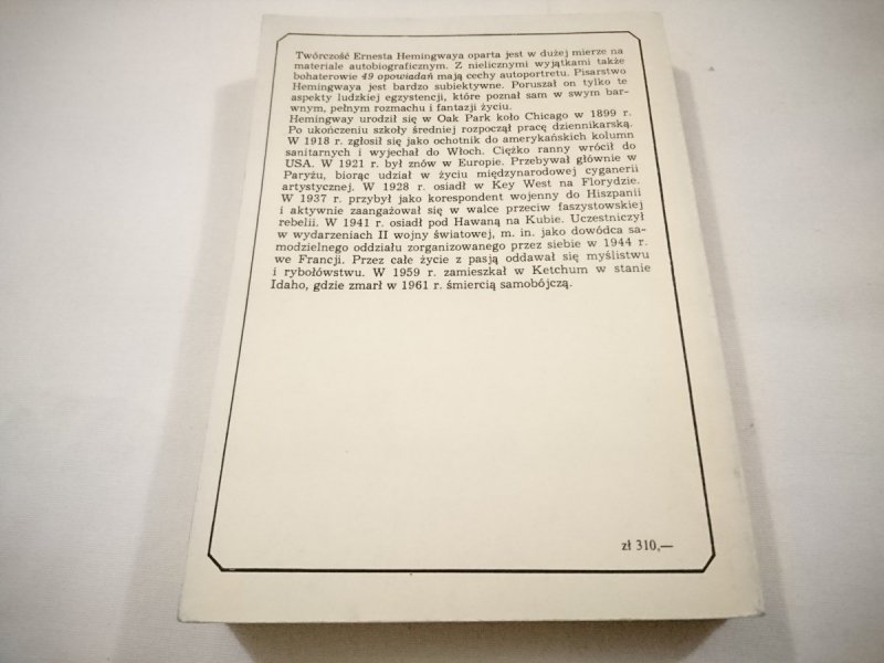 49 OPOWIADAŃ - Ernest Hemingway 1987