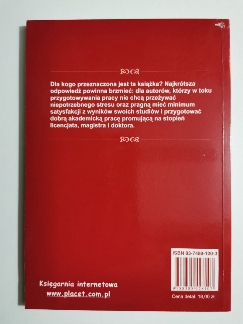 PISZĘ AKADEMICKĄ PRACĘ PROMOCYJNĄ LICENCJACKĄ, MAGISTERSKĄ, DOKTORSKĄ 
