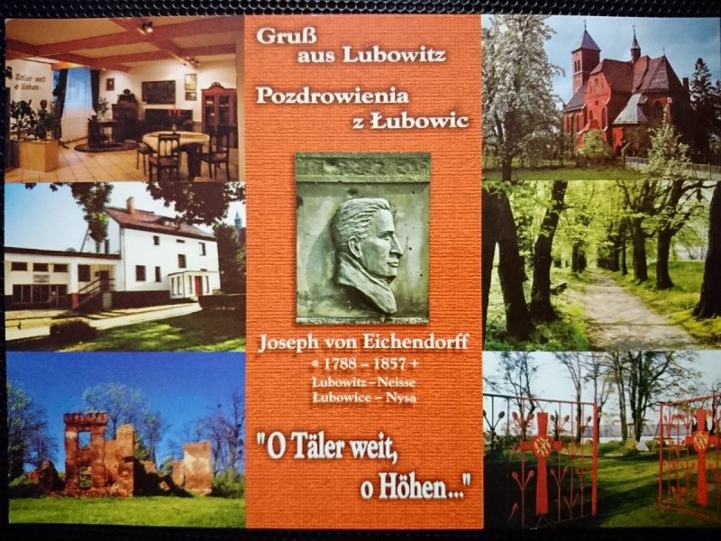 ŁUBOWICE. IZBA PAMIĘCI, PLEBANIA, RUINY ZAMKU