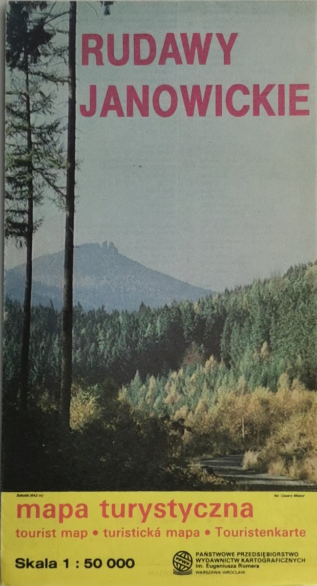 RUDAWY JANOWSKIE MAPA 1:50 000 1990