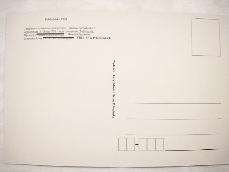 POBIEDZISKA 1998 RYS. DANUTA CHOJNACKA