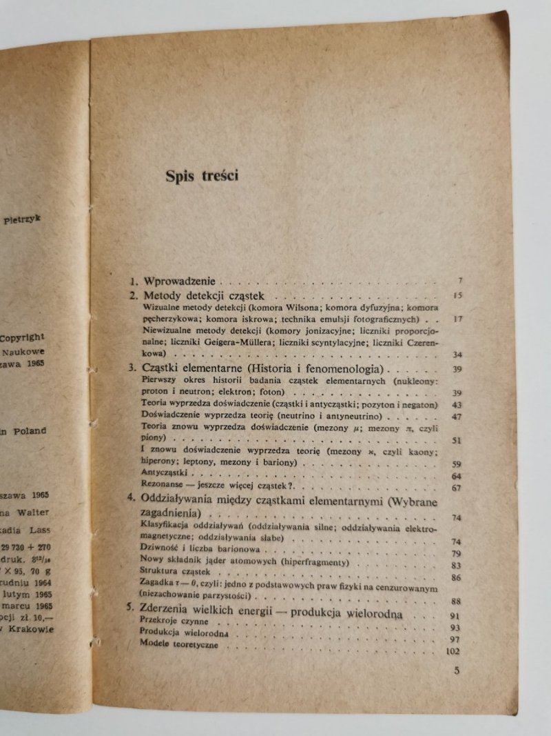 FIZYKA WIELKICH ENERGII - Ewa Skrzypczak 1965