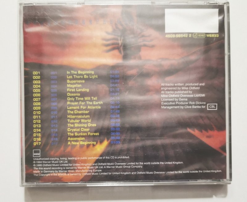 CD. MIKE OLDFIELD. THE SONGS OF DISTANT EARTH