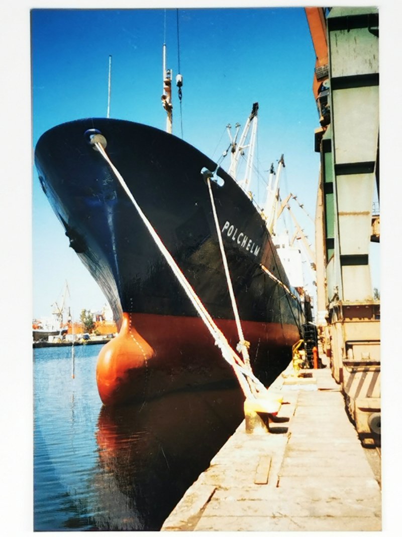 ZDJĘCIE. STATEK W PORCIE – POLCHELM  Fot. Jerzy Uklejewski 
