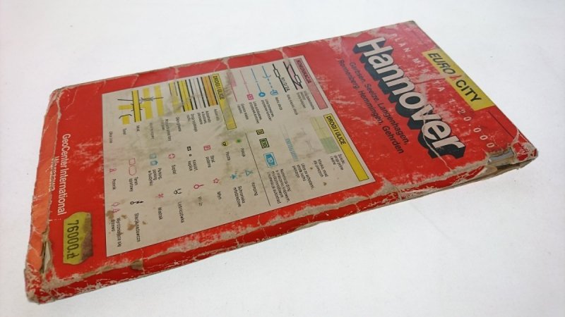 HANNOVER. PLAN MIASTA 1: 20 000 1992