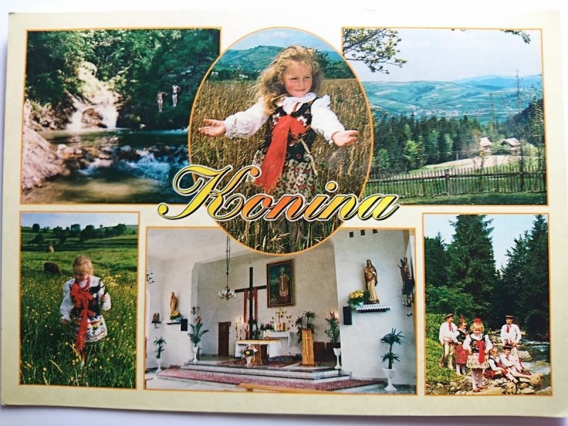 GORCE. KONINA (530m) WIEŚ W DOLINIE POTOKU O TEJ