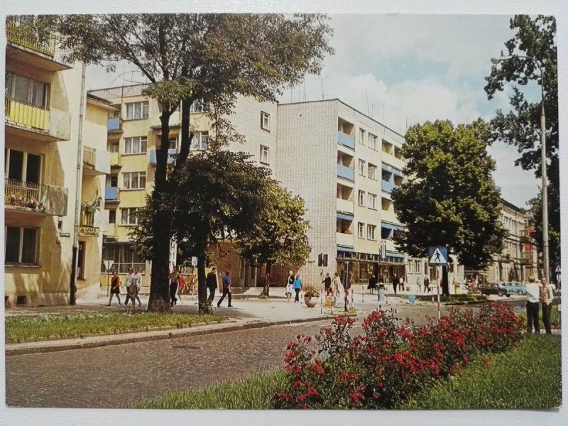 EŁK. ULICA ARMII CZERWONEJ FOT. RACZKOWSKI, ZBORSKI