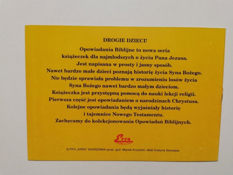 OPOWIADANIA BIBLIJNE CZĘŚĆ 6 NARODZINY 