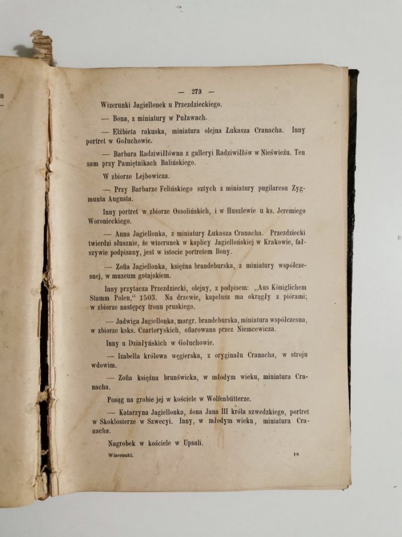 J. O. KSIĘŻNIE LUDWICE Z HOŁYŃSKICH FALCONIERI – CARPEGNA 1885