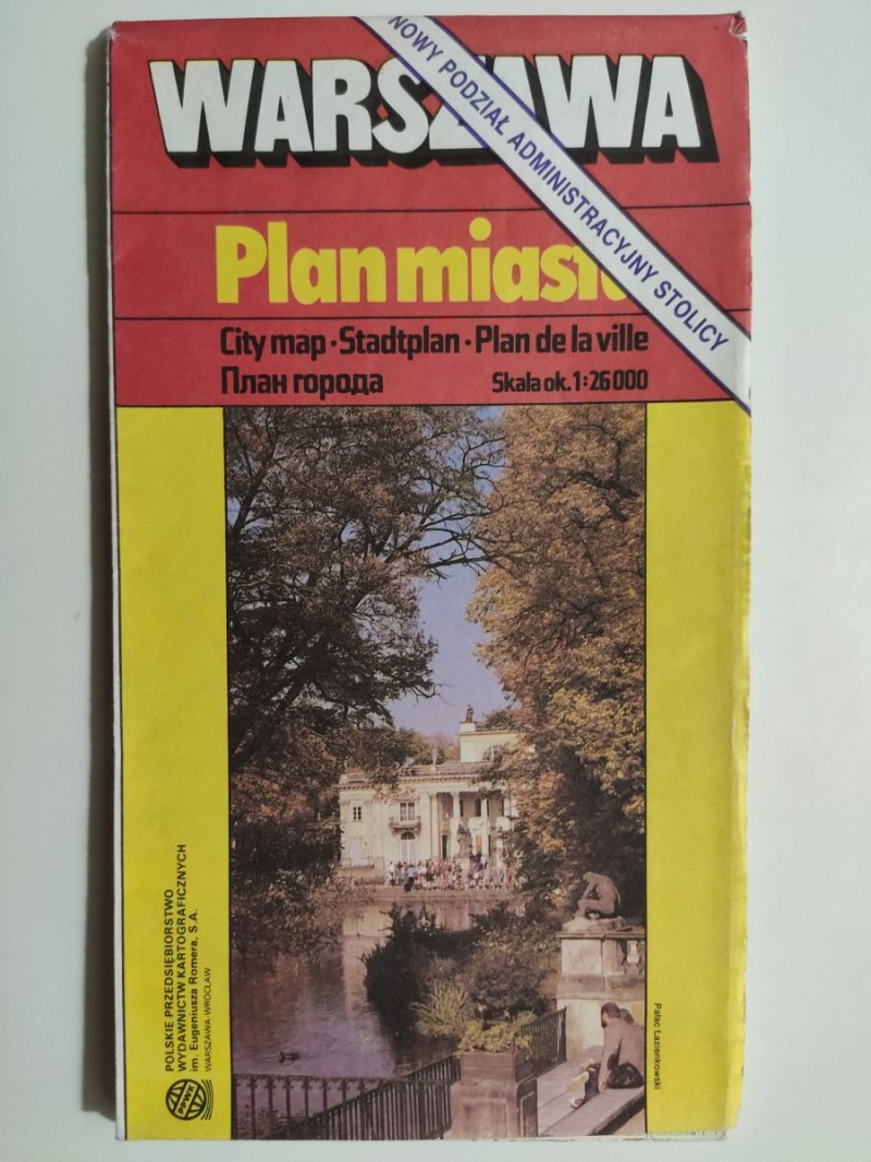 WARSZAWA PLAN MIASTA 1:26 000