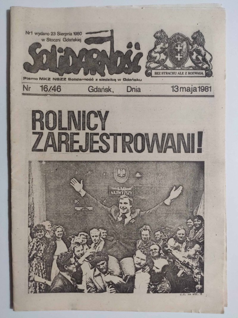 PISMO MKZ SOLIDARNOŚĆ NR 16/46 – 13.05.1981
