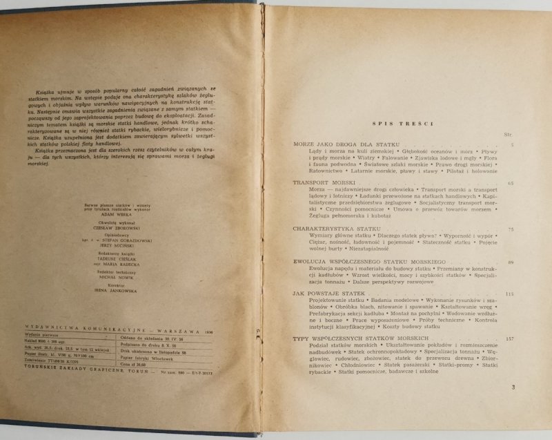 WSPÓŁCZESNE STATKI MORSKIE - M. Krynicki 