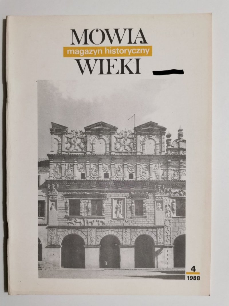 MÓWIĄ WIEKI NR 4 1988