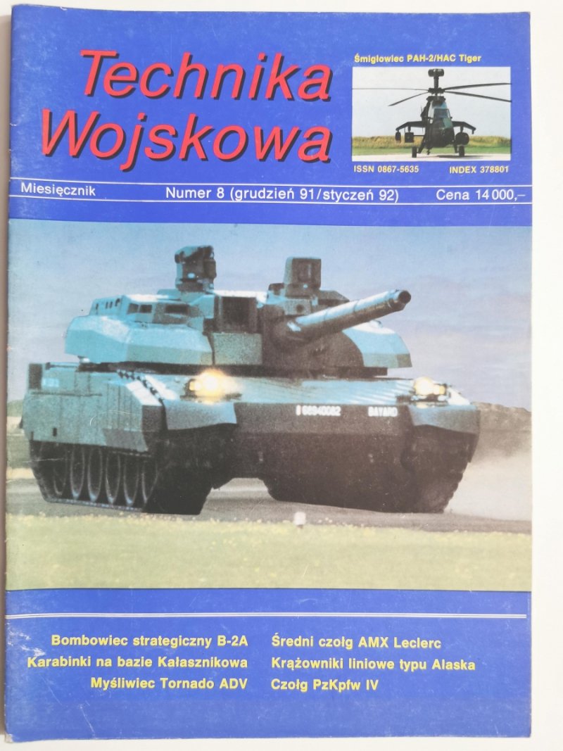 NOWA TECHNIKA WOJSKOWA. 8 (GRUDZIEŃ 91/STYCZEŃ 92)