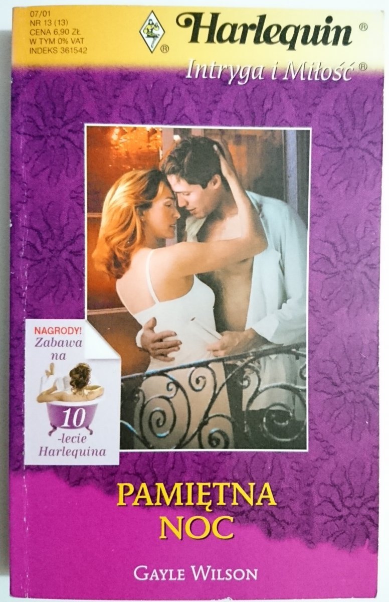 PAMIĘTNA NOC - Gayle Wilson 2001