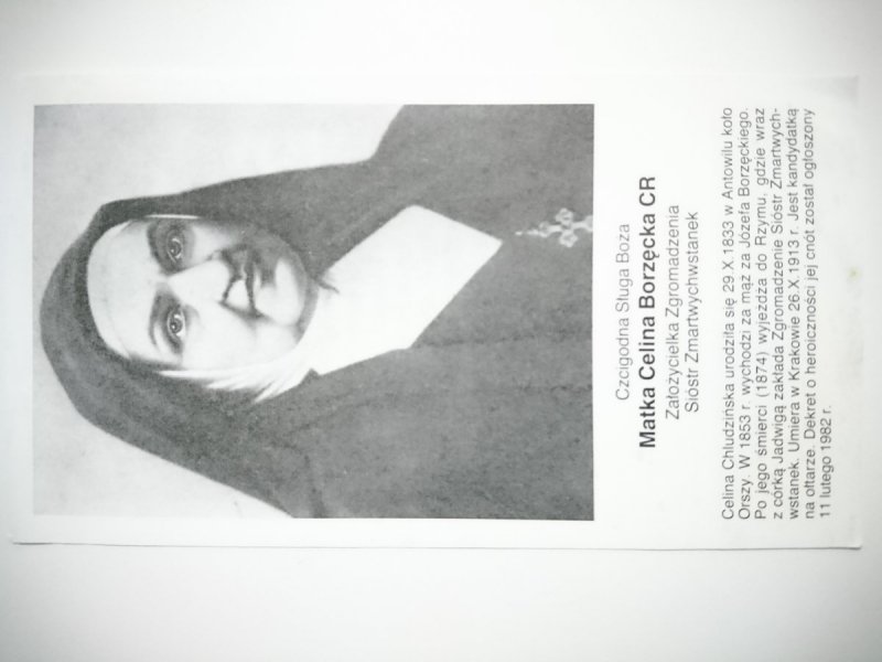 MATKA CELINA BORZĘCKA CR. MODLITWA O ŁASKI