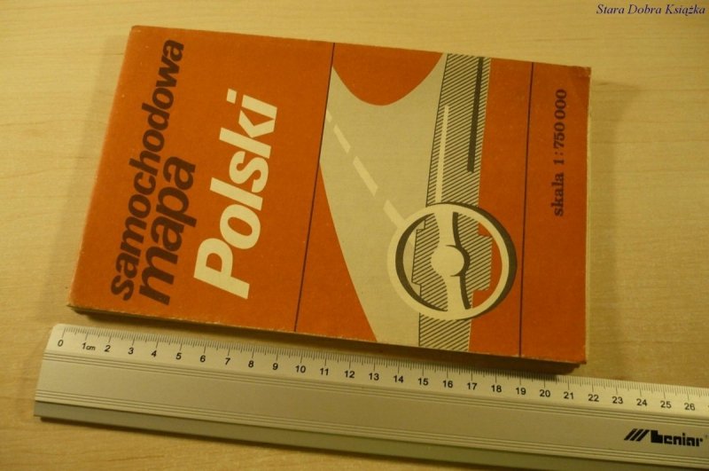 SAMOCHODOWA MAPA POLSKI 1:750 000 (1984/85)