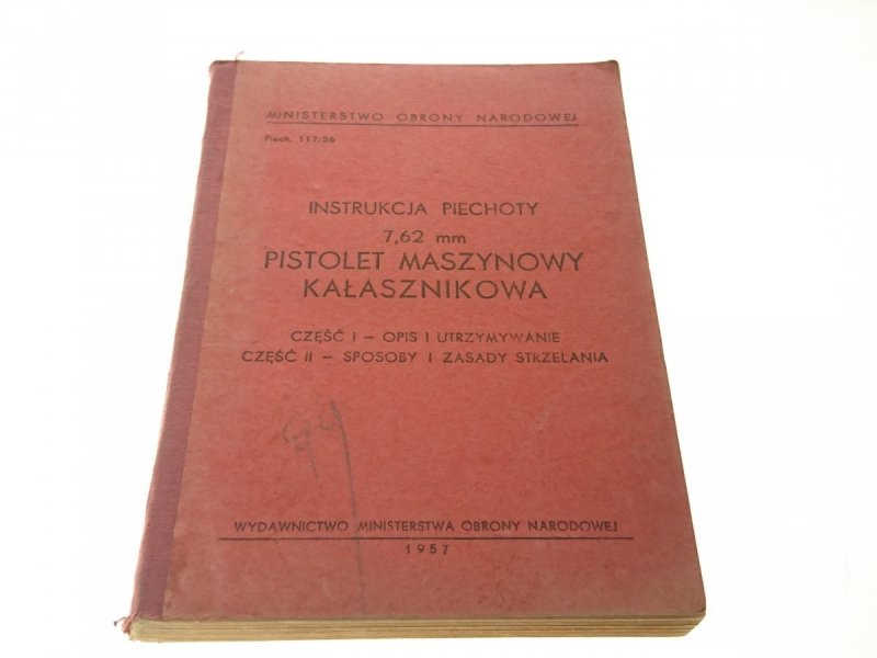 INSTRUKCJA PIECHOTY 7,62 MM PISTOLET MASZYNOWY