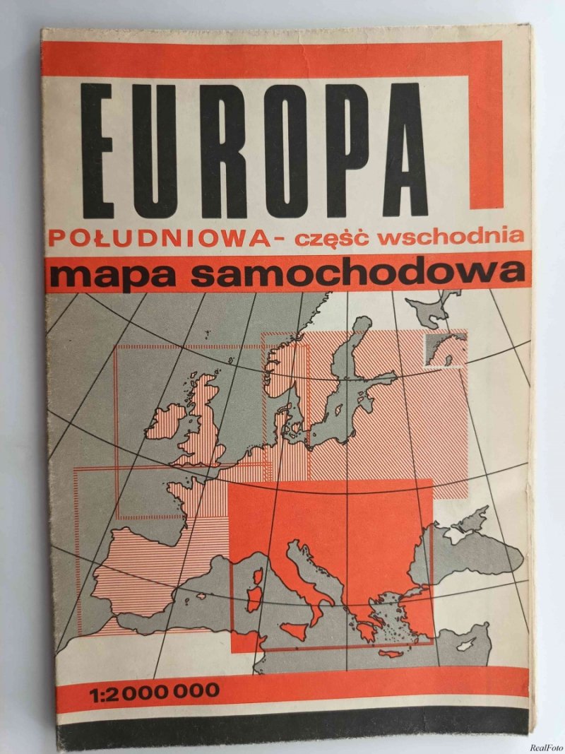 EUROPA POŁUDNIOWA – CZĘŚĆ WSCHODNIA 1:2000000