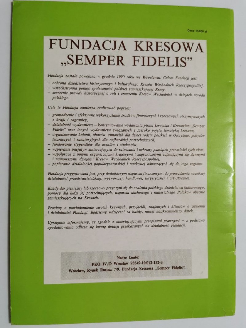 SEMPER FIDELIS MARZEC-KWIECIEŃ 1994 2 (19) 1994