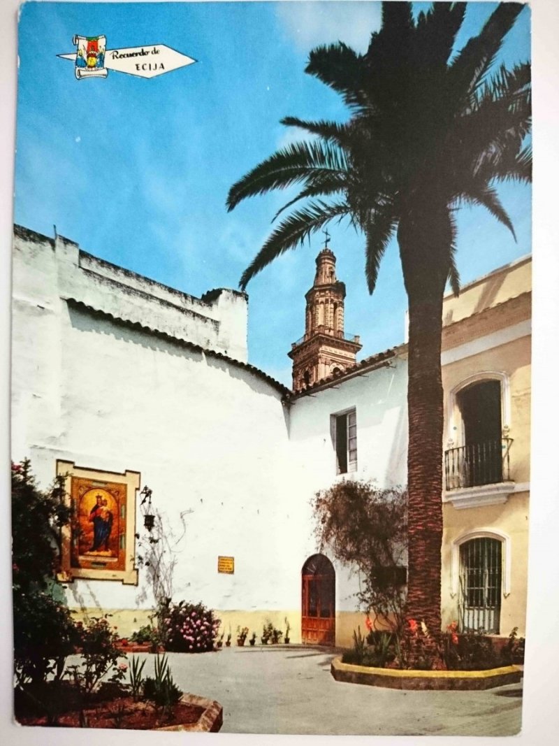 ECIJA. PATIO Y TORRE COLEGIO SALESIANO