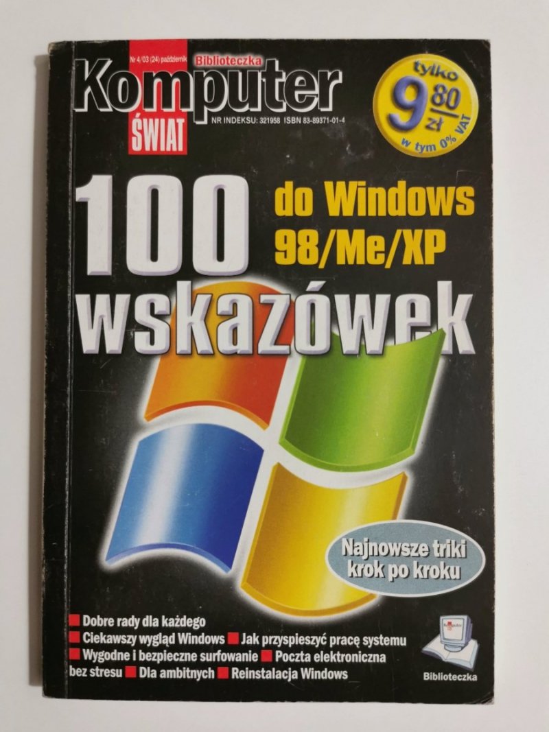 100 WSKAZÓWEK DO WINDOWS 98/ME/XP 2003