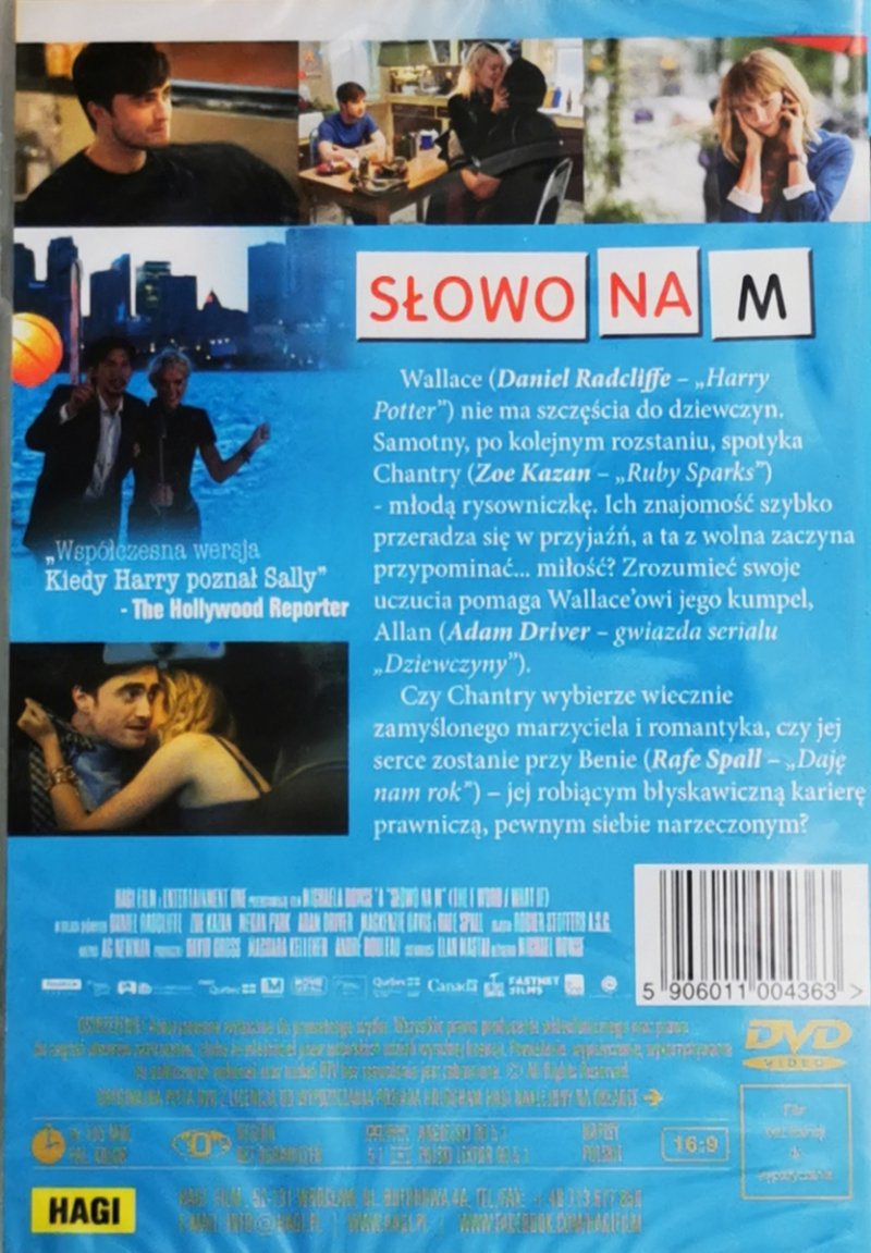 DVD. SŁOWO NA M DVD RADCLIFFE KAZAN