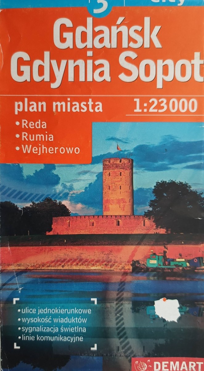 GDAŃSK GDYNIA SOPOT 1:23 000 REDA RUMIA WEJHEROWO