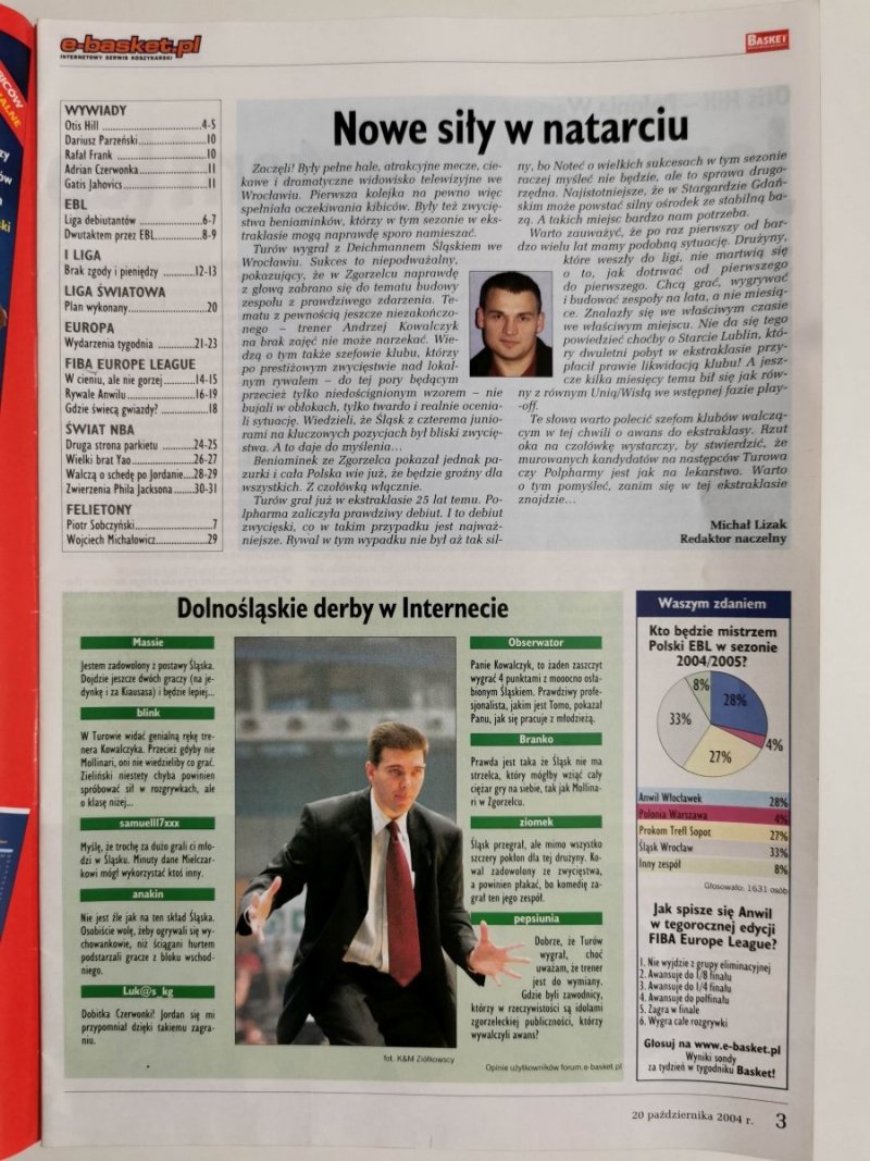 BASKET NEWS NR 36 PAŹDZIERNIK 2004